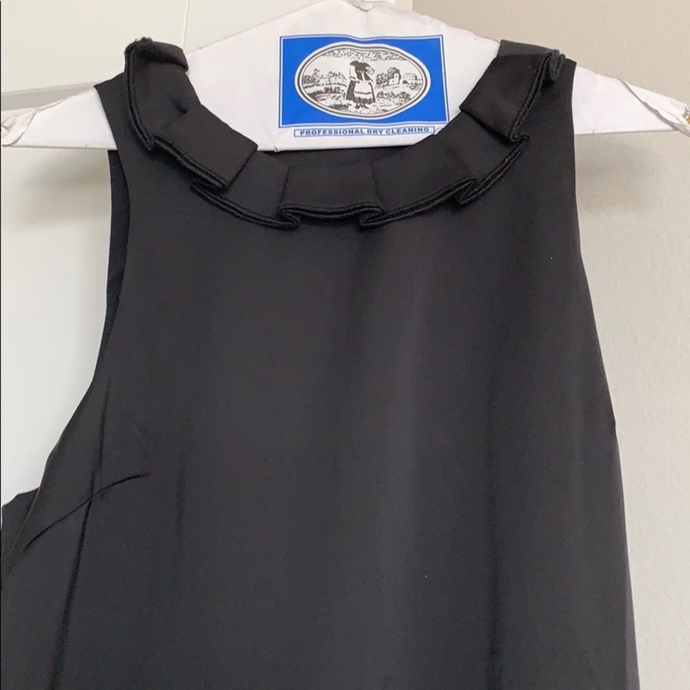 NWT Alice and wonder black shift ruffle dress, S